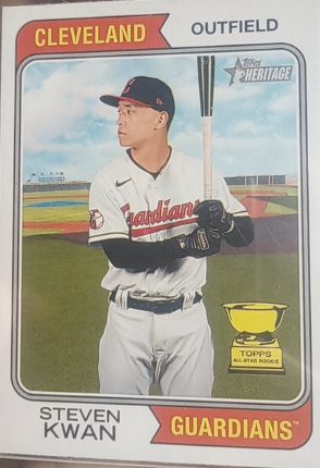2023 Topps Heritage #232 Steven Kwan — front