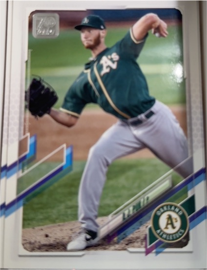 2021 Topps #636 A.J. Puk — front
