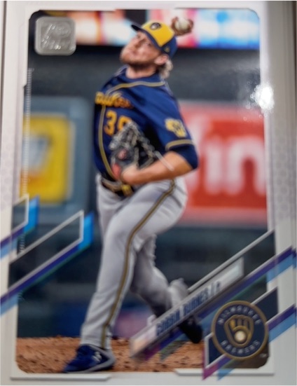 2021 Topps #619 Corbin Burnes Milwaukee Brewers — front