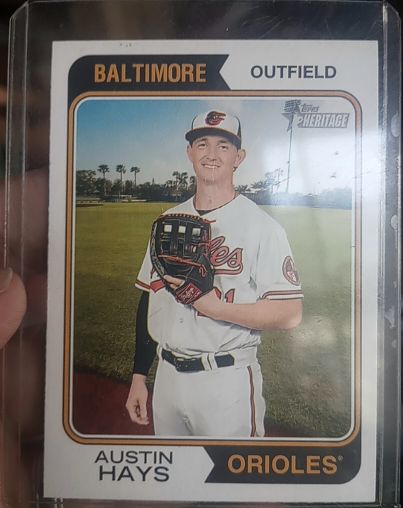2023 Topps Heritage #52 Austin Hays — front