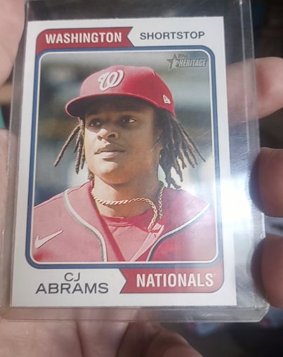 2023 Topps Heritage #197 CJ Abrams — front
