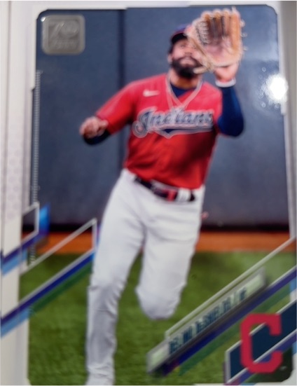 2021 Topps Update #US8 Amed Rosario Rookie Cleveland Indians — front