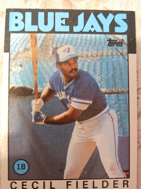 1986 Topps #386 Cecil Fielder — front