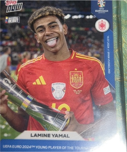 2024 Topps Now UEFA Euro #62 Lamine Yamal — front