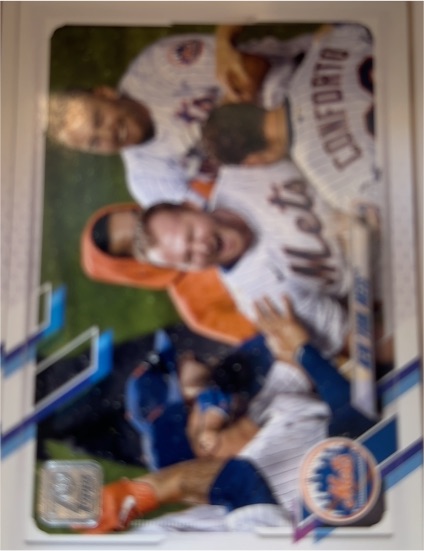 2021 Topps #555 New York Mets — front