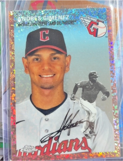 2023 Topps Chrome Platinum Anniversary #220 Andres Gimenez — front