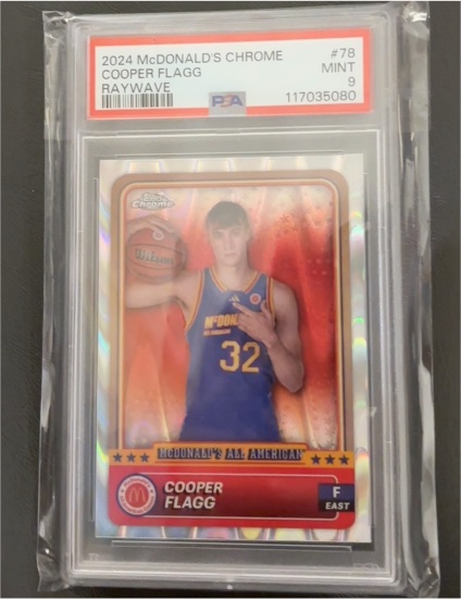 2024 Topps Chrome McDonald's All American #78 Cooper Flagg Raywave — front