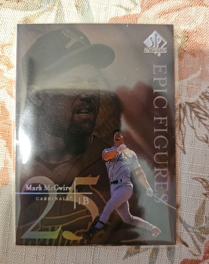 1999 SP Authentic Epic Figures #E23 Mark McGwire — front