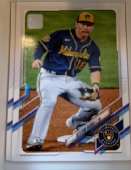 2021 Topps #521 Keston Hiura — front