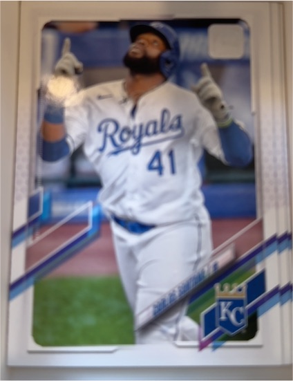 2021 Topps #513 Carlos Santana — front