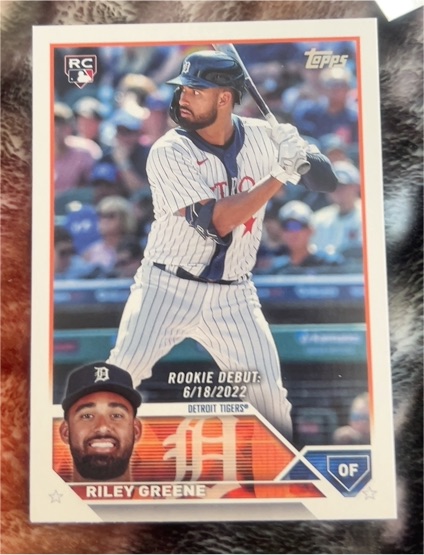 2023 Topps Update #US298 Riley Greene — front