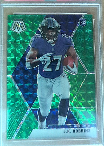 2020 Panini Mosaic #223 J.K. Dobbins — front