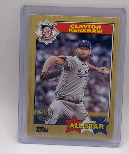 2022 Topps 1987 35th Anniversary #87AS-30 Clayton Kershaw — front