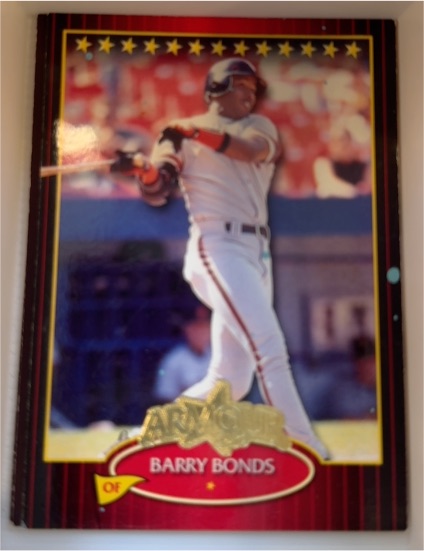 2001 Playoff Armour Trivia #2 Barry Bonds — front