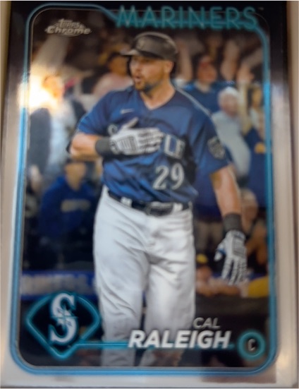 2024 Topps Chrome #122 Cal Raleigh — front