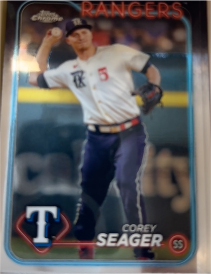 2024 Topps Chrome #100 Corey Seager — front