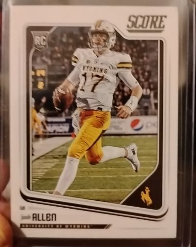 2018 Panini Score #350 Josh Allen Rookie Card — front