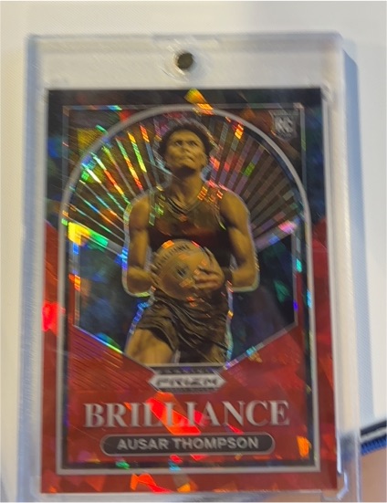 2023 Panini Prizm Draft Picks Brilliance #12 Ausar Thompson Rookie Card — front
