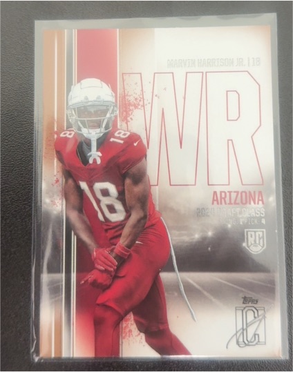 2024 Topps Signature Class #61 Marvin Harrison Jr. — front