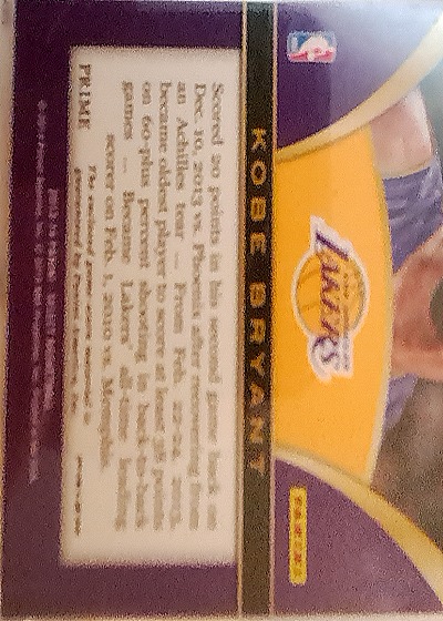 2023-24 Panini Select Kobe Bryant Select Concourse Level #S-CT — back