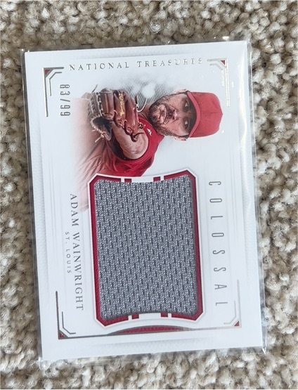 2023 Panini National Treasures #63 Adam Wainwright — front