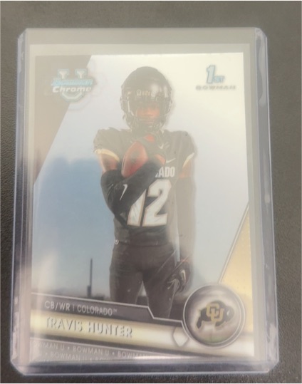 2023 Bowman University Chrome #36 Travis Hunter — front
