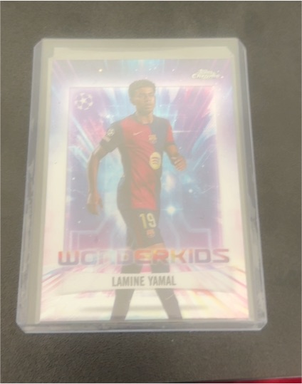 2024-25 Topps Chrome UEFA Club Competitions #WK-1 Lamine Yamal Wonderkids — front