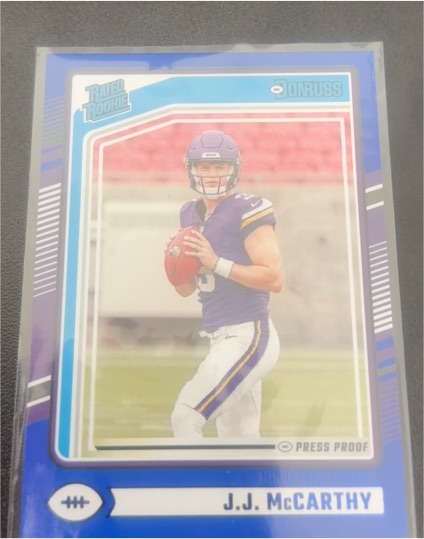 2024 Panini Donruss #303 J.J. McCarthy — front
