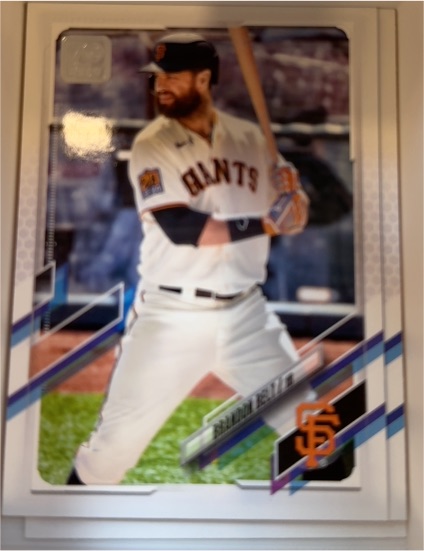 2021 Topps #405 Brandon Belt — front