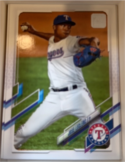 2021 Topps #396 Jose Leclerc Texas Rangers — front