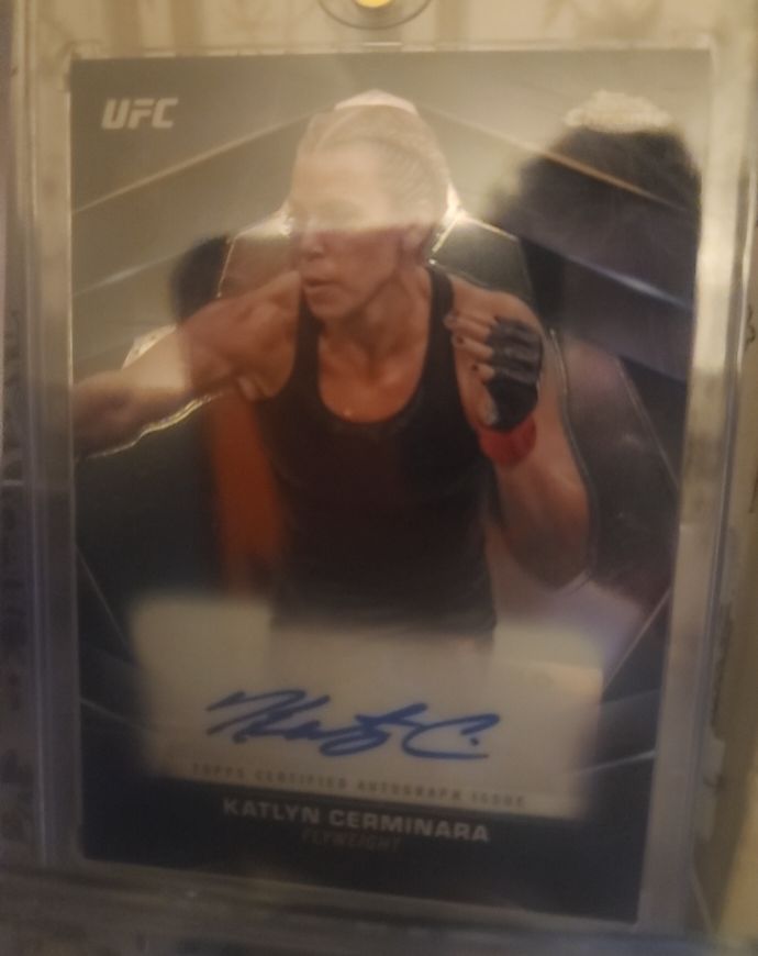2024 Topps Chrome UFC Katlyn Cerminara Chrome Veteran Autograph — front