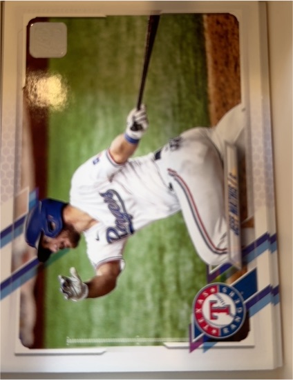 2021 Topps #348 Jeff Mathis Texas Rangers — front