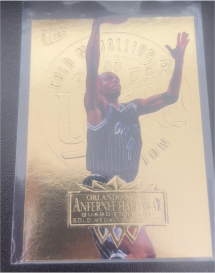 1995-96 Fleer Ultra #125 Anfernee Hardaway Gold Medallion — front