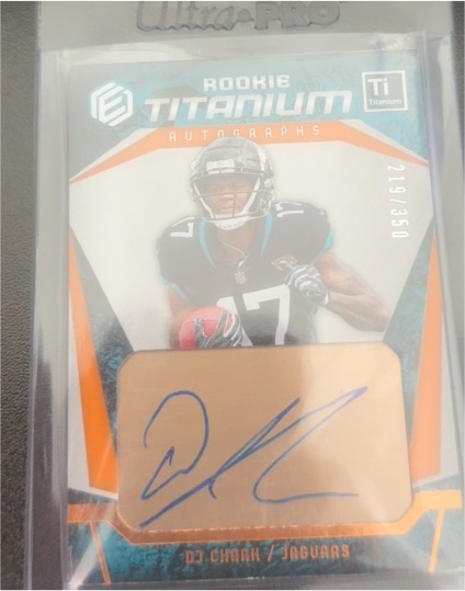 2018 Panini Elements Rookie Titanium #Ti DJ Chark — front