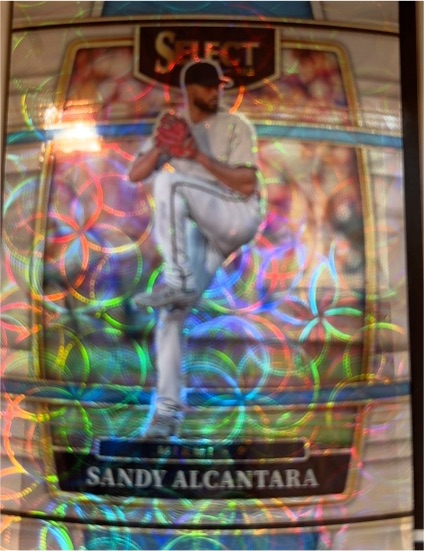 2022 Panini Select #62 Sandy Alcantara Scope Prizm — front
