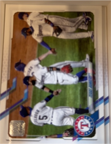 2021 Topps #283 Texas Rangers — front