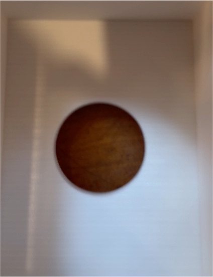 Wooden Round Disc — front