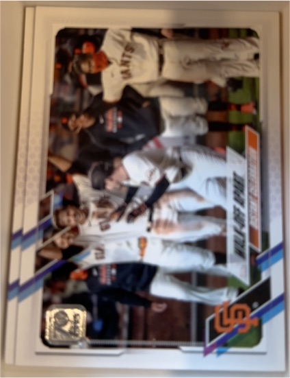 2021 Topps #258 Walk-Off Apart/Mike Yastrzemski — front