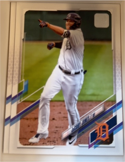 2021 Topps #213 JaCoby Jones Detroit Tigers — front