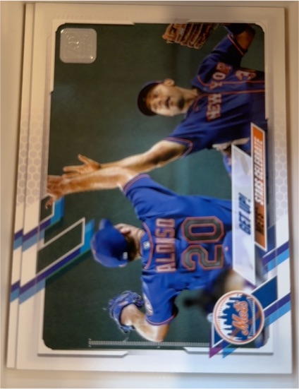 2021 Topps #210 Get Up! Pete Alonso / Michael Conforto — front