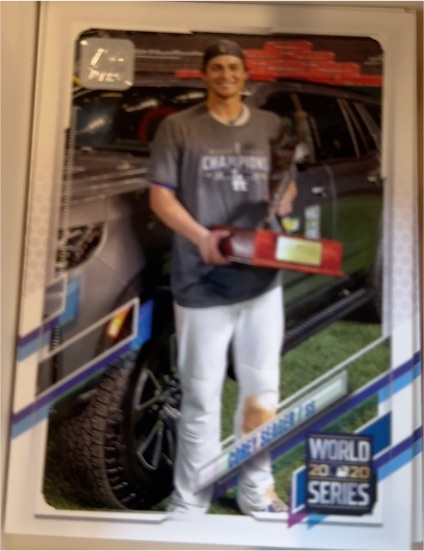 2021 Topps #198 Corey Seager Los Angeles Dodgers — front