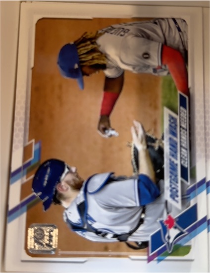 2021 Topps #159 Postgame Hand Wash Vladimir Guerrero Jr. / Danny Jansen — front