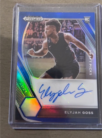2021 Panini Prizm Draft Picks #DP-EGO Elyjah Goss — front