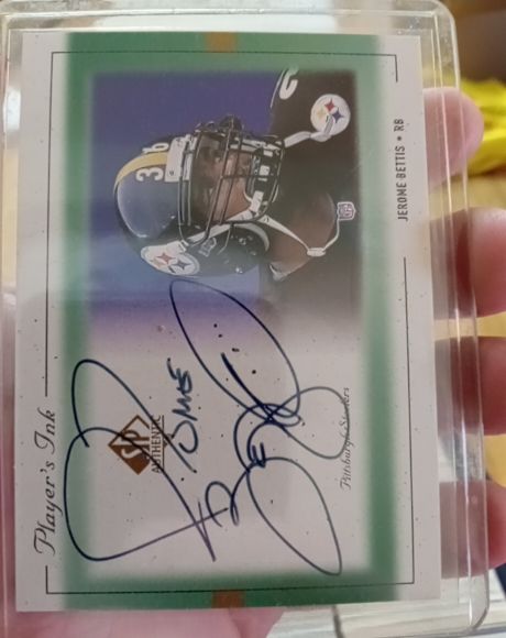1999 SP Authentic Player's Ink #JB-A Jerome Bettis — front