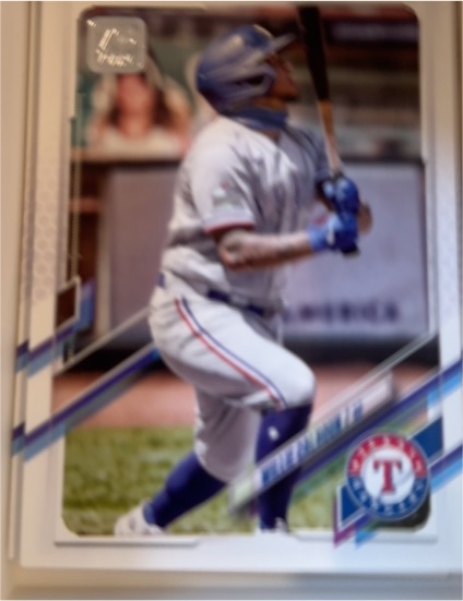 2021 Topps #115 Willie Calhoun Texas Rangers — front