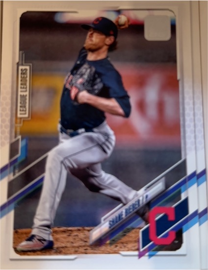 2021 Topps #105 Shane Bieber Cleveland Indians — front
