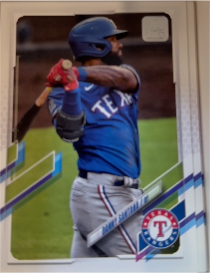 2021 Topps #35 Danny Santana Texas Rangers — front