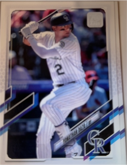 2021 Topps #33 Yonathan Daza Colorado Rockies — front