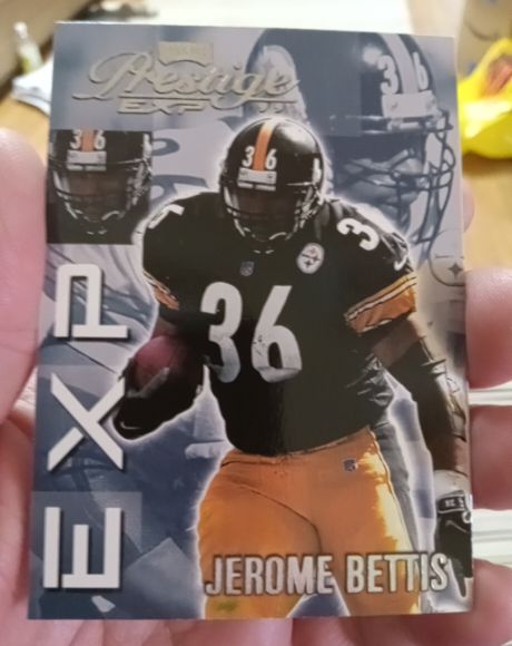 1999 Playoff Prestige EXP #EX98 Jerome Bettis — front