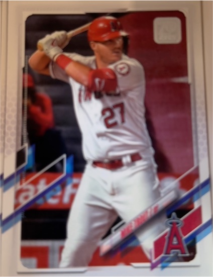 2021 Topps #27 Mike Trout — front